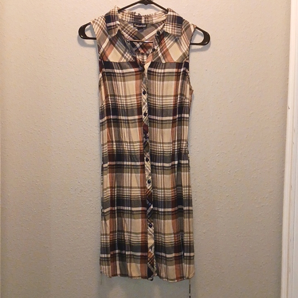 Fashion Web plaid dress